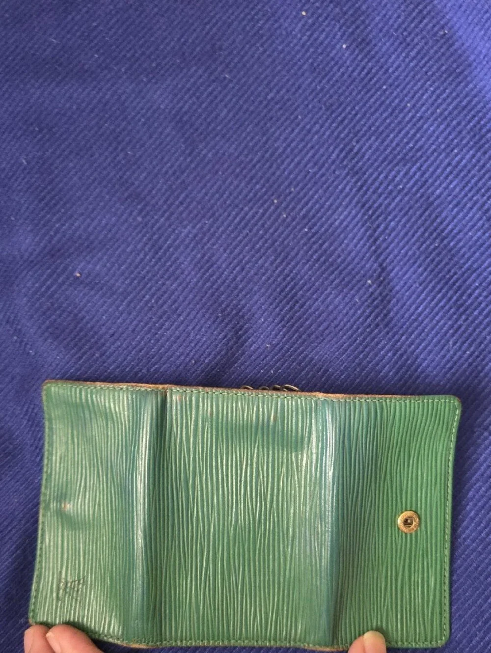 Louis Vuitton Green and Black Epi Leather Card Holders Set